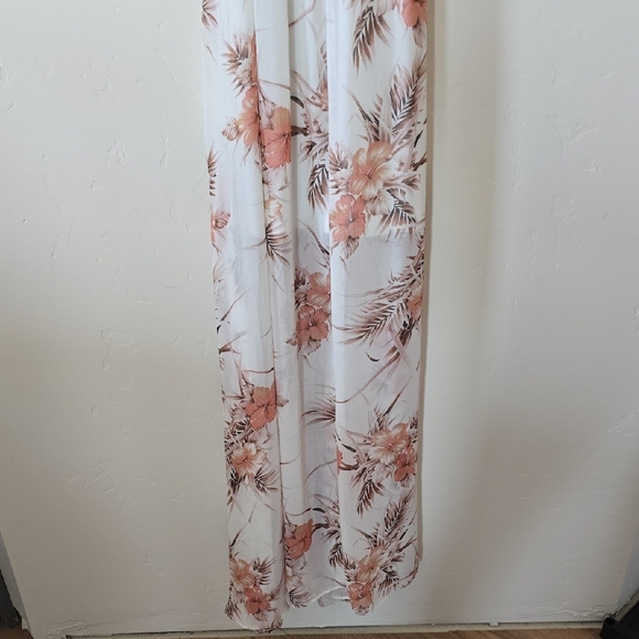 Baltic Born Floral Maxi Dress in White and Orange - Picture 5 of 6